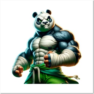 Unleash the Fierce Warrior Within: Embrace the Pandamonium! Posters and Art